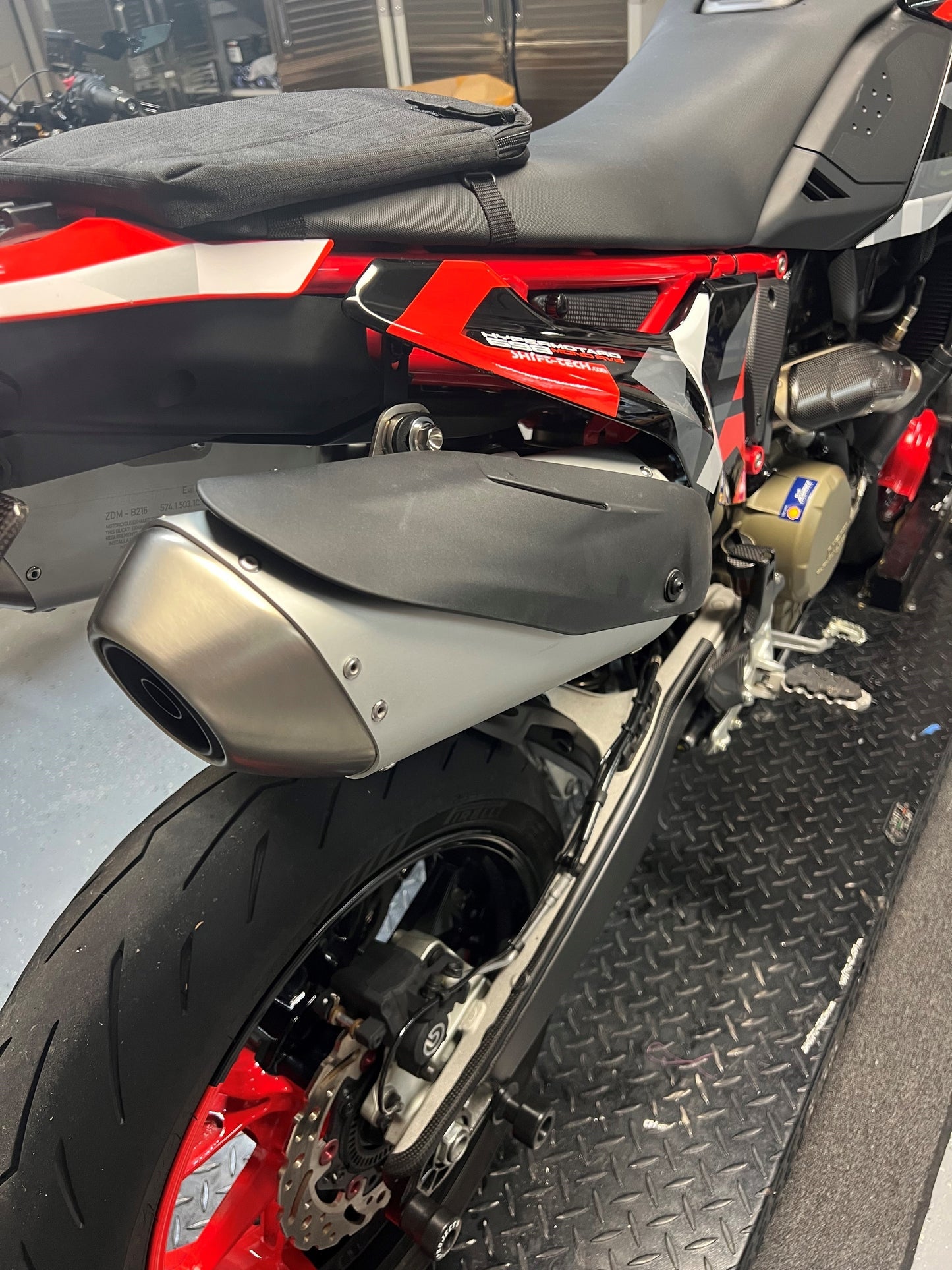 ST3351-2 SHIFT-TECH TITANIUM CAT-LESS HEADER SYSTEM HYPERMOTARD 698