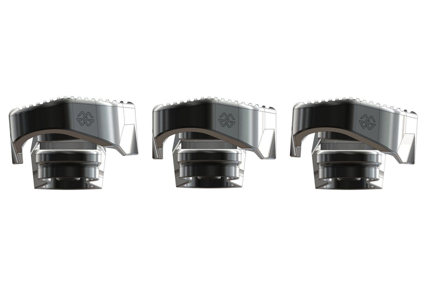 Tour-X Touring Austauschfußraste, Fahrer, schwarz RGK-300-UF37-SET-B