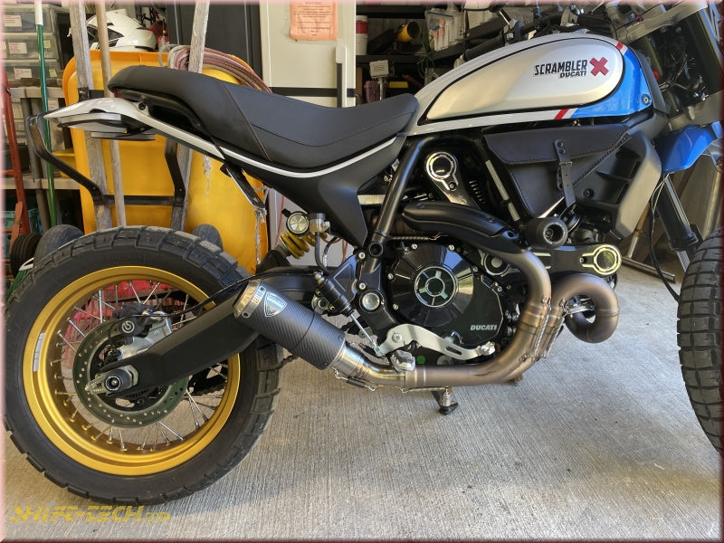 ST3103 CARBON FIBER SLIPON EXHAUST KIT TYPE 2 SCRAMBLER 800/MONSTER 797- Optional DB Killer Available