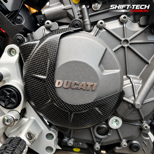 ST4136 STC CARBON RIGHT ENGINE CASE GUARD HM890 V2 SATIN