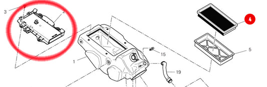 DUCATI Luftfilter Deckel HYPERMOTARD 698 MONO OEM