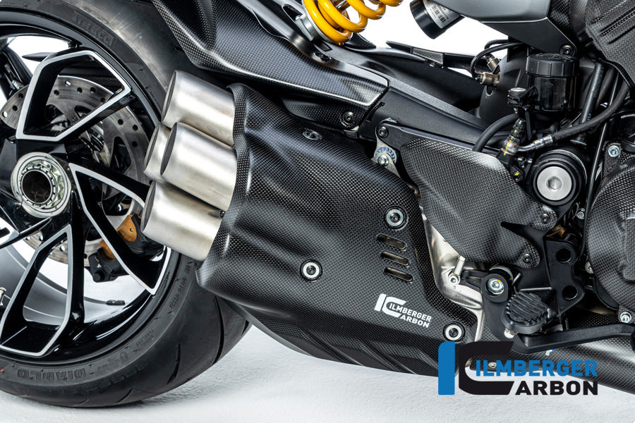 Exhaust heat protection on the muffler Ducati Diavel V4 from 2023 matt 