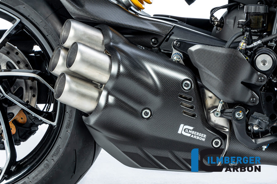 Exhaust heat protection on the muffler Ducati Diavel V4 from 2023 matt 