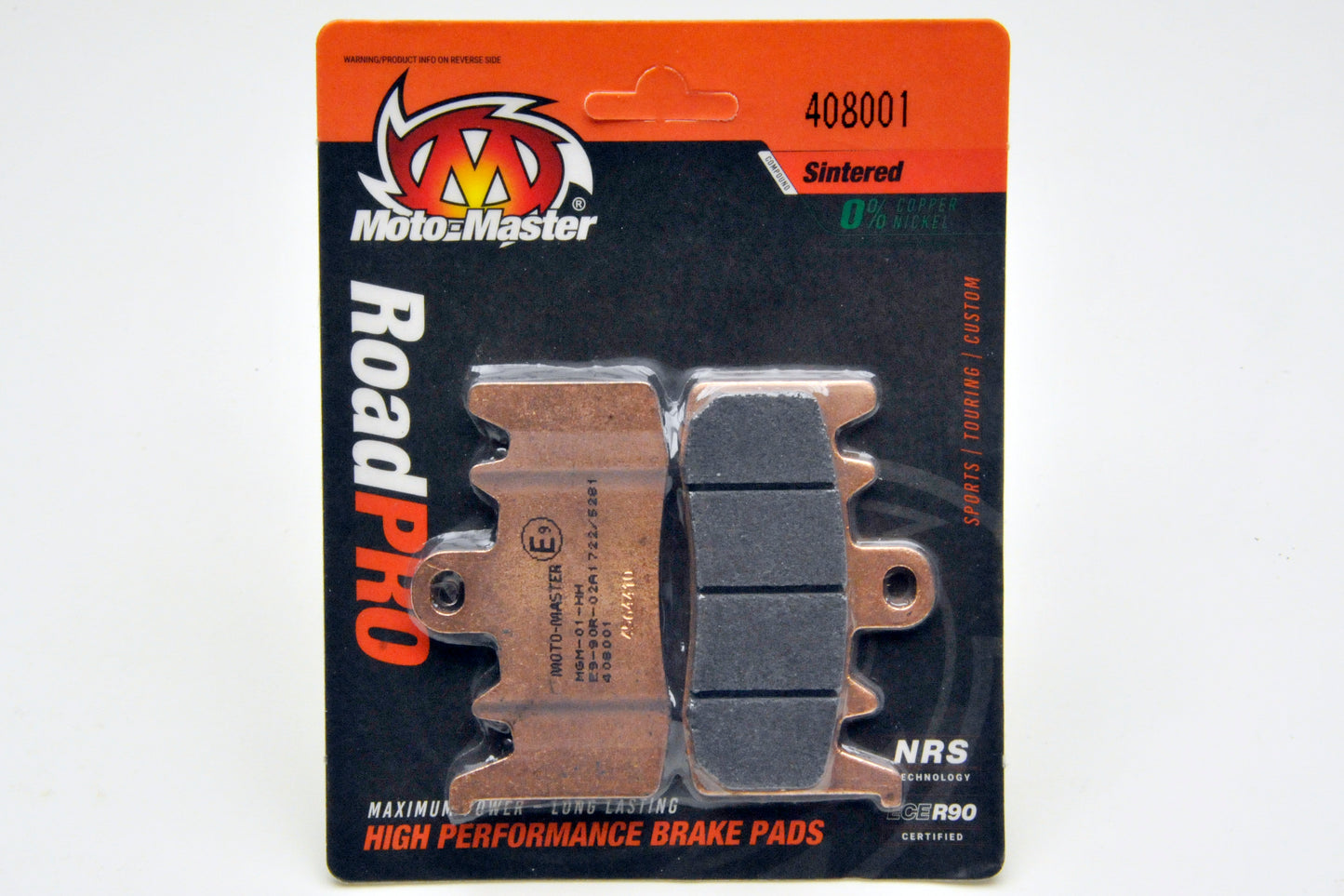 Moto-Master sintered brake pad front 408001