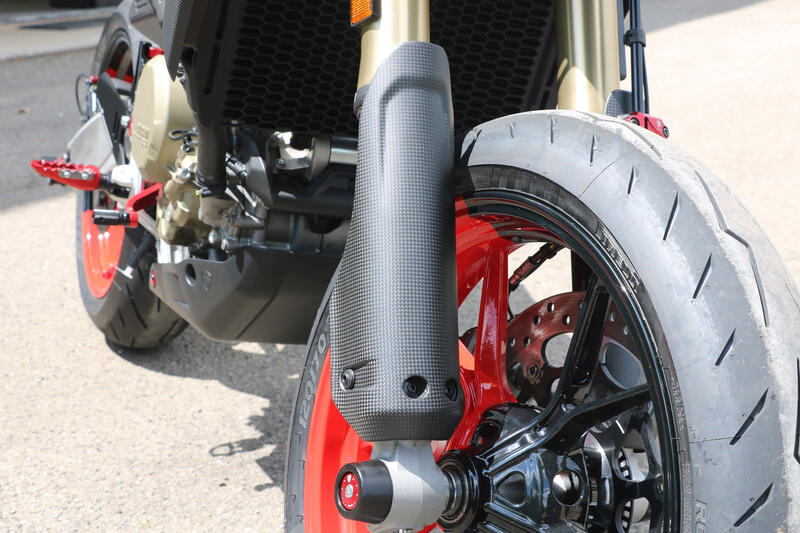 Carbon fork protection Ducati Hypermotard 698 Mono