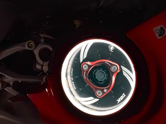 EVO LED CLEAR CLUTCH COVER / Kupplungsdeckel Ölbad mit Fenster und LED