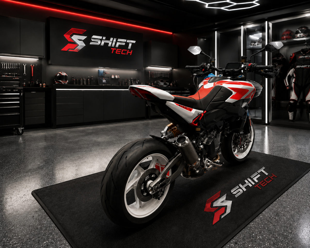 ST2026 SHIFT-TECH HYPERMOTARD 890 V2 26'+ GP HYPERTENSION LOW MOUNT SLIPON EXHAUST KIT
