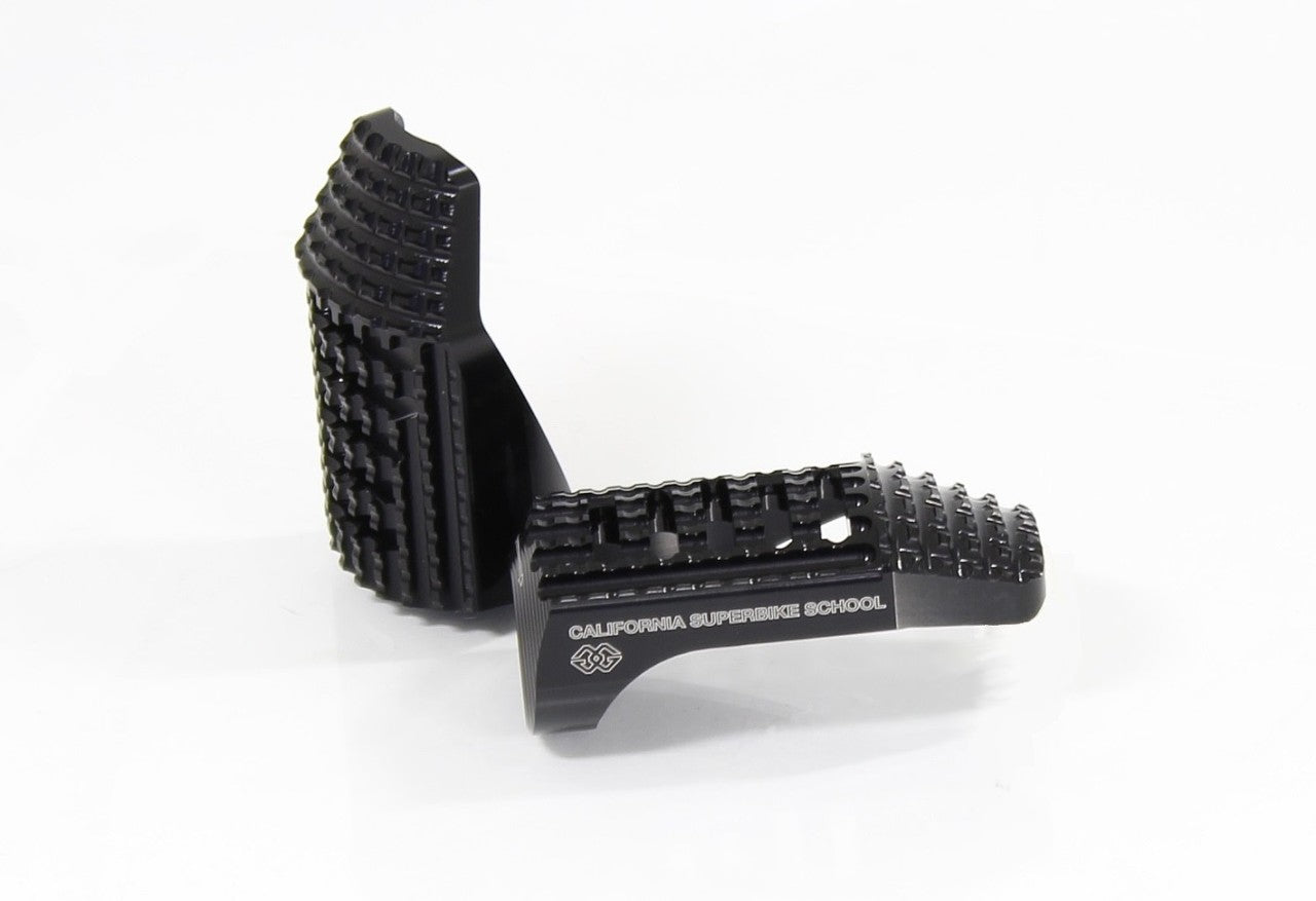 Austauschfußrasten California, Fahrer, schwarz. RGK-300-UF23-SET-B