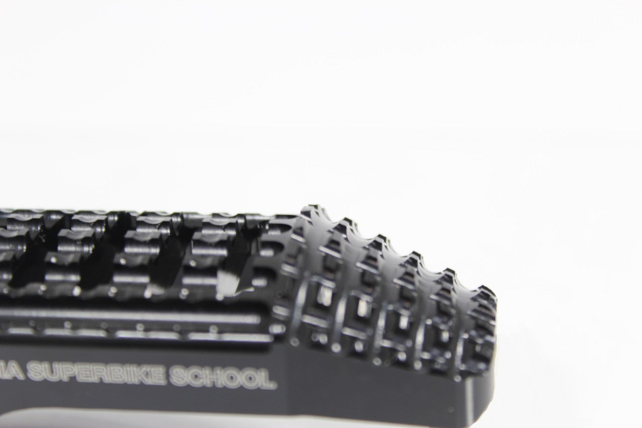 Austauschfußrasten California, Fahrer, schwarz. RGK-300-UF23-SET-B