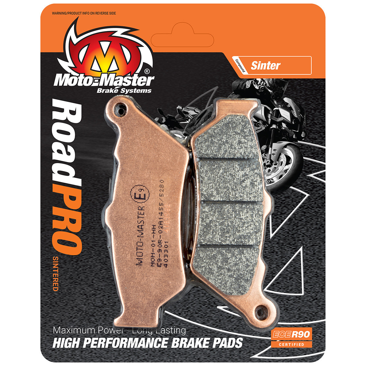 Moto-Master sintered brake pad front 408001