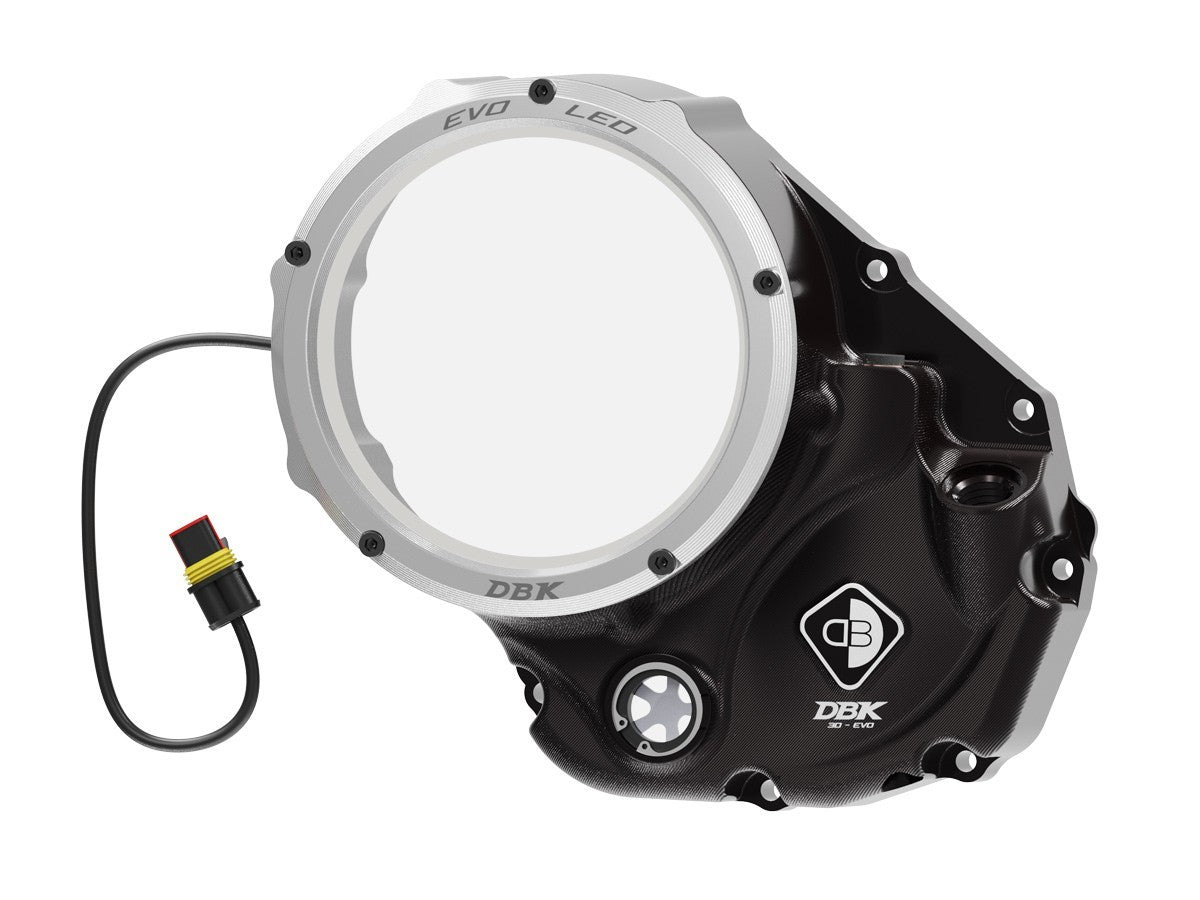 EVO LED CLEAR CLUTCH COVER / Kupplungsdeckel Ölbad mit Fenster und LED