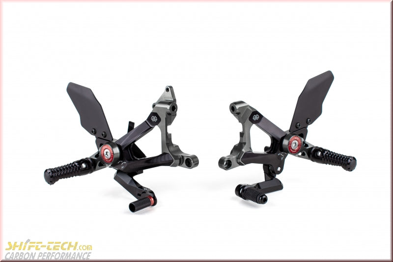 Rearset MUE2 black Item no.: MUE2-D02-B GILLES TOOLING REARSETS DUCATI STREETFIGHTER V4/S