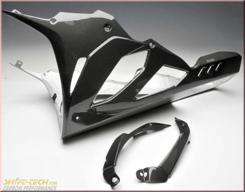 MB-RR19-TC41E S1000RR FULLSIX CARBON STREET BELLY PAN 3-PIECE KIT MB-RR19-TC41E Open Bottom