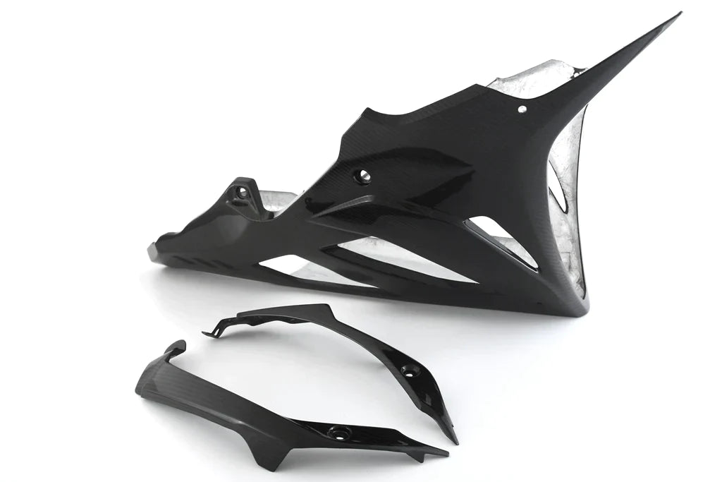 MB-RR19-TC41E-CLOSED BMW S1000RR FULLSIX CARBON BELLY PAN  - FOR OEM FAIRINGS - Closed Bottom