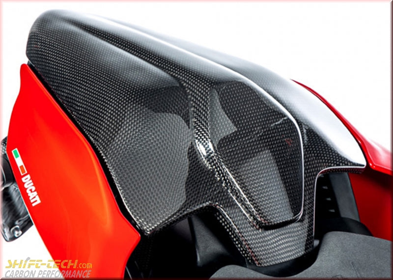 SIA.005.SFV4G.K ILMBERGER CARBON FIBER PASSENGER SEAT COVER/COWL GLOSS Streetfighter V4/V2 