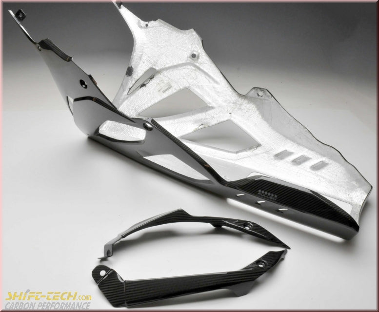 MB-RR19-TC41E S1000RR FULLSIX CARBON STREET BELLY PAN 3-PIECE KIT MB-RR19-TC41E Open Bottom