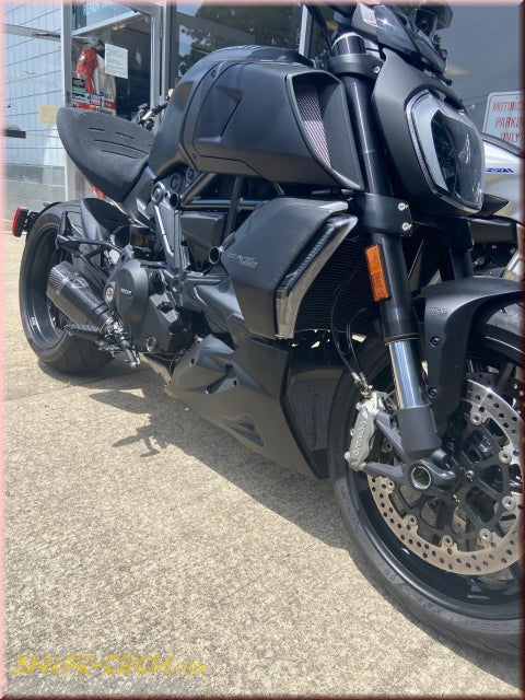 Shift Tech SHIFT-TECH DIAVEL 1260DVT EXHAUST SYSTEM WITH CARBON FIBER MUFFLER ST1 ...